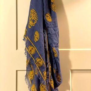 Alexander McQueen Skull Silk Chiffon Scarf